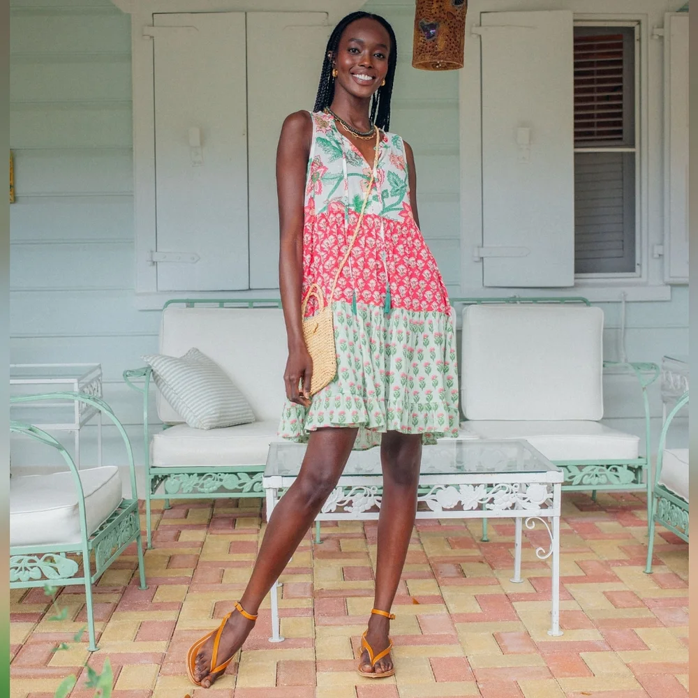 Tuckernuck Watermelon Bloom Mini Salty Paloma Coverup XS